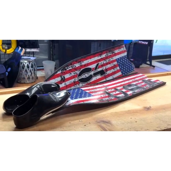 C4 S-990 Firestone Fins with USA wrapping